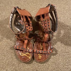 Sam Edelman Gladiator Studded Sandals Size 8